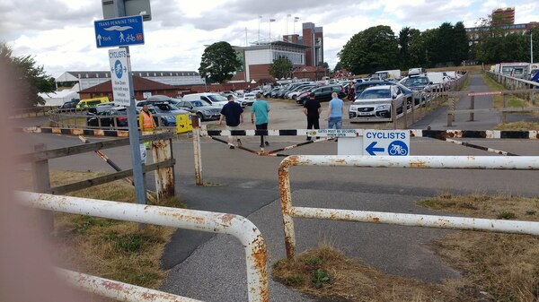 The photo for Barriers on York Race course.